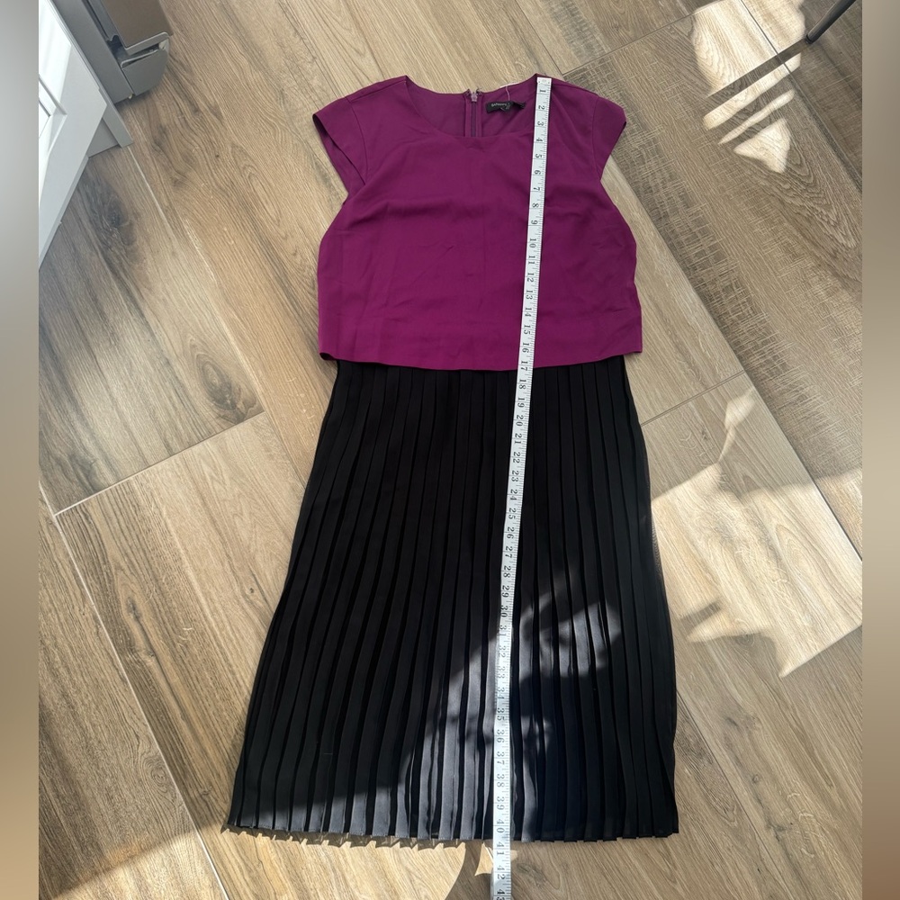 New With Tags - Banana Republic Purple and Black Dress - Picture 8 of 9